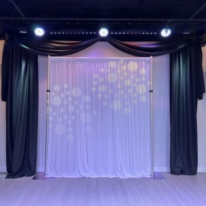 Pipe Backdrop with Drape