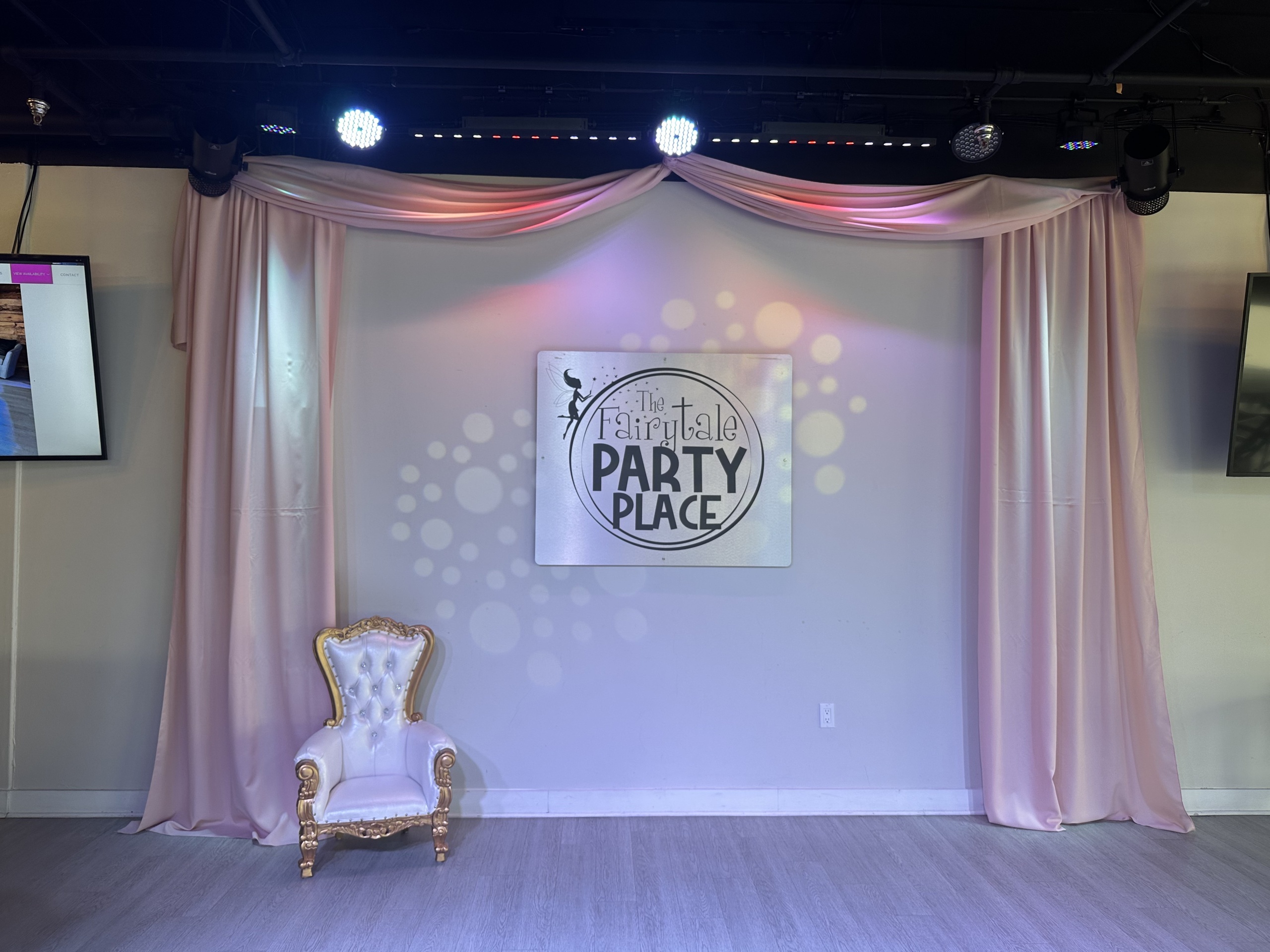 stage curtain options at our small event venue in auburn hills mi